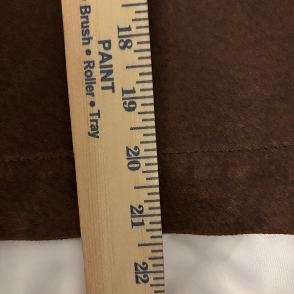 Lilly Pulitzer Brown Pig Suede A-Line Boho Western Vintage Skirt with Pockets 12 - Picture 9 of 11